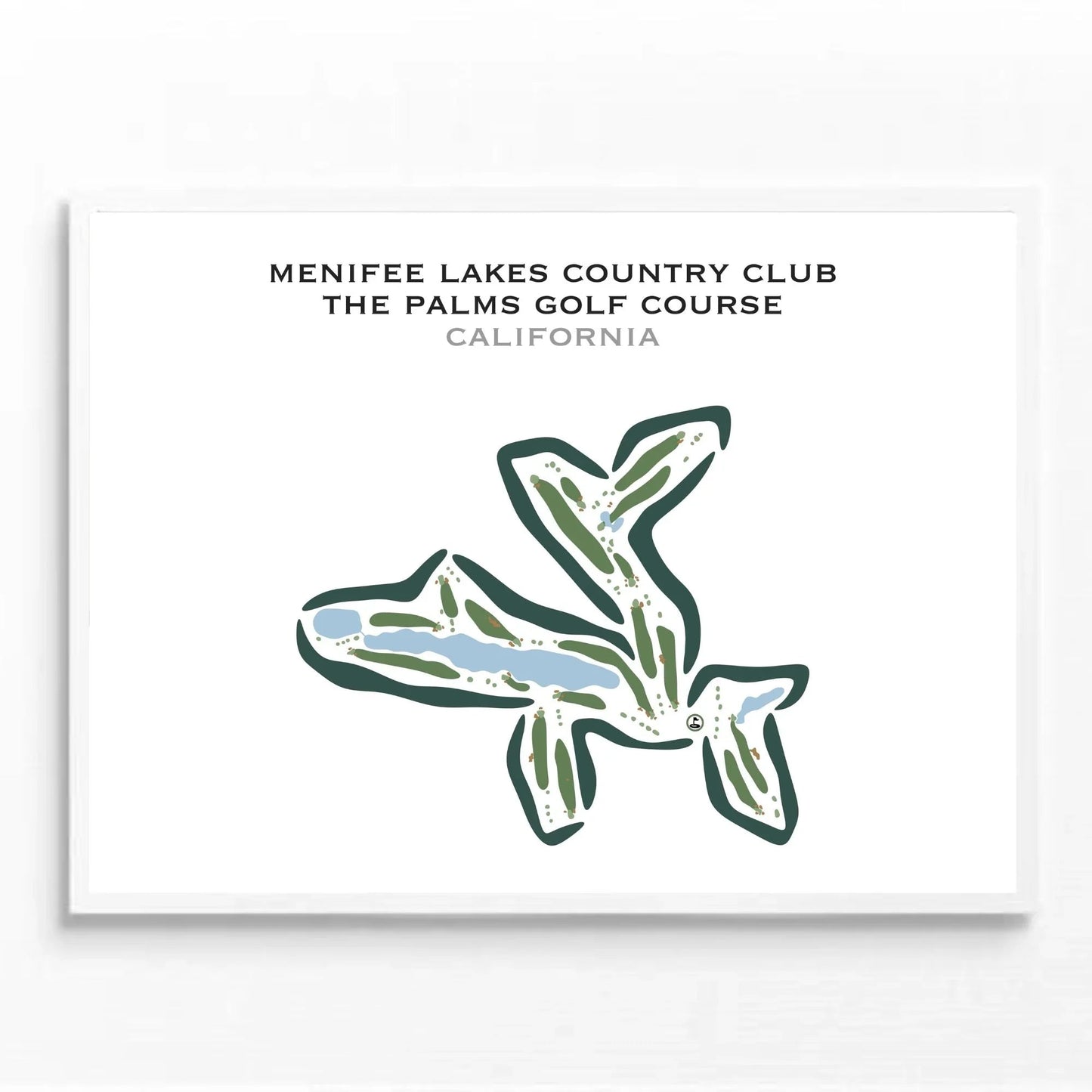 Menifee Lakes Country Club - The Palms Golf Course, California - Printed Golf Courses