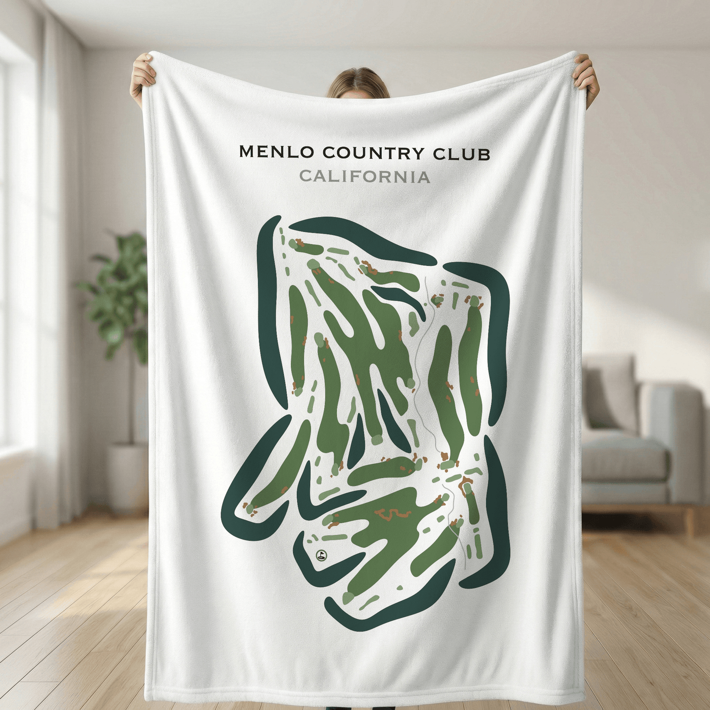 Menlo Country Club, California - Printed Golf Courses