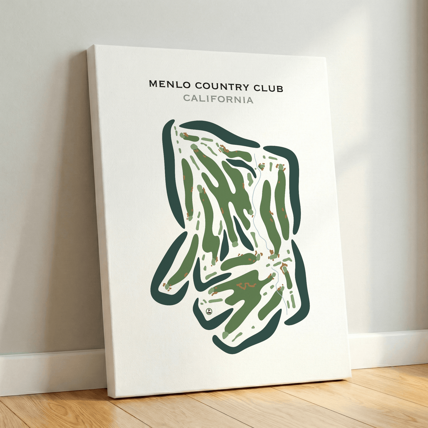 Menlo Country Club, California - Printed Golf Courses