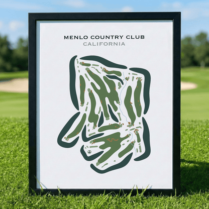 Menlo Country Club, California - Printed Golf Courses