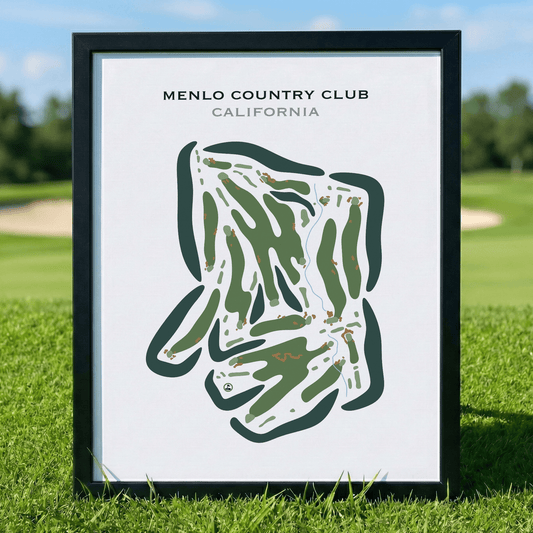 Menlo Country Club, California - Printed Golf Courses