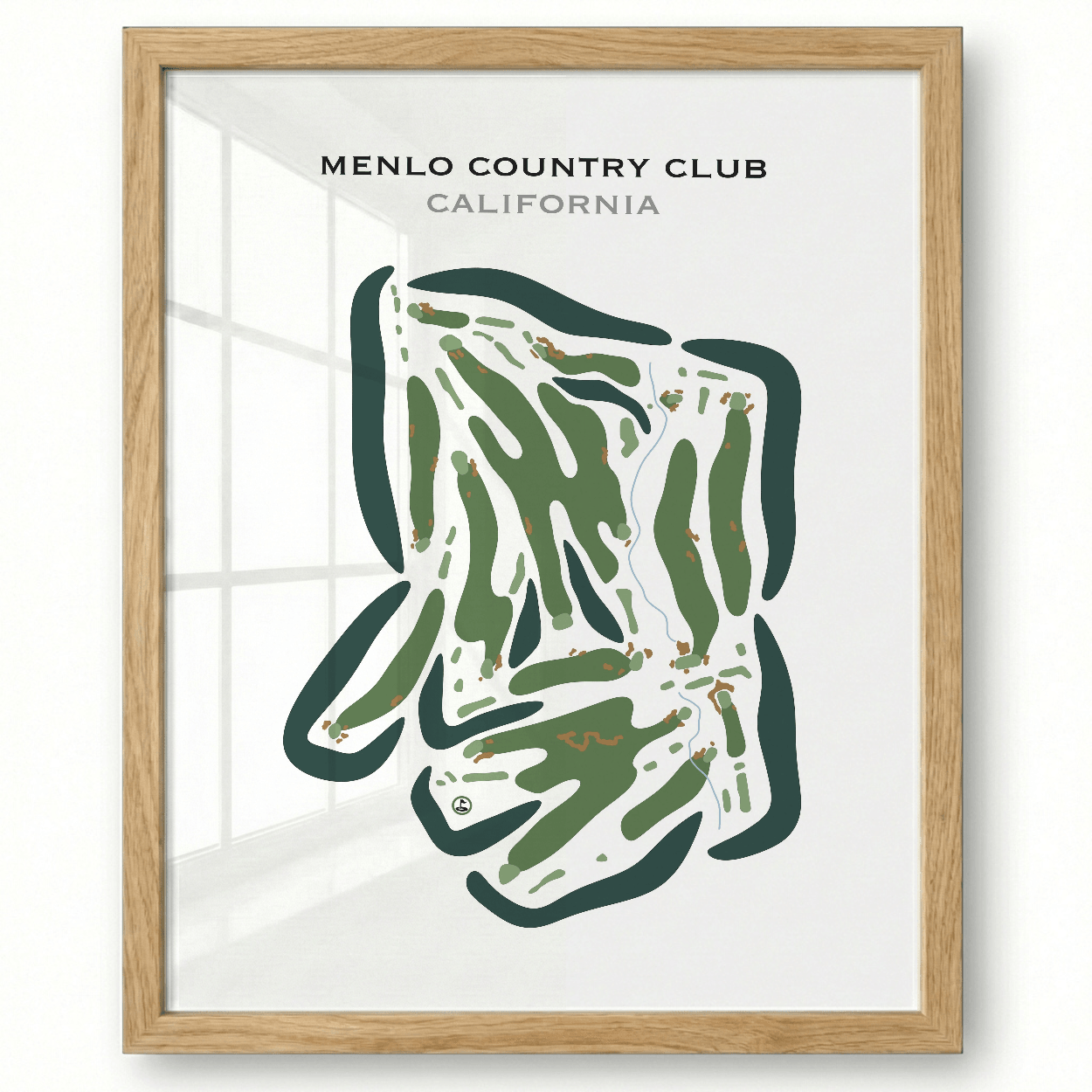 Menlo Country Club, California - Printed Golf Courses