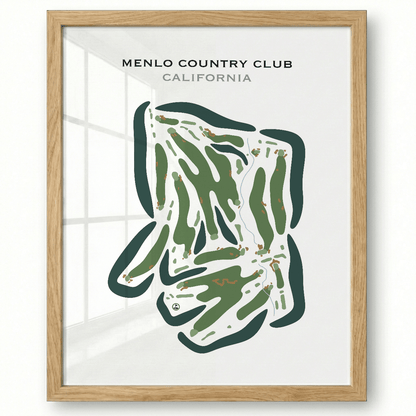 Menlo Country Club, California - Printed Golf Courses