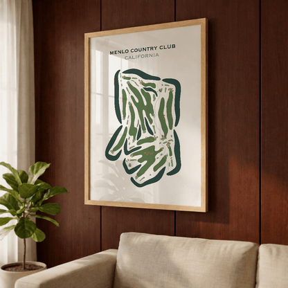 Menlo Country Club, California - Printed Golf Courses