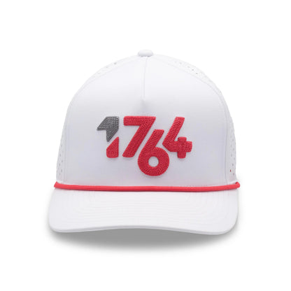 Mens1764WhiteHatwithCoralFront - GOLF LEAGUE