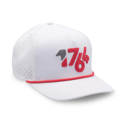 Mens1764WhiteHatwithCoralRight - GOLF LEAGUE