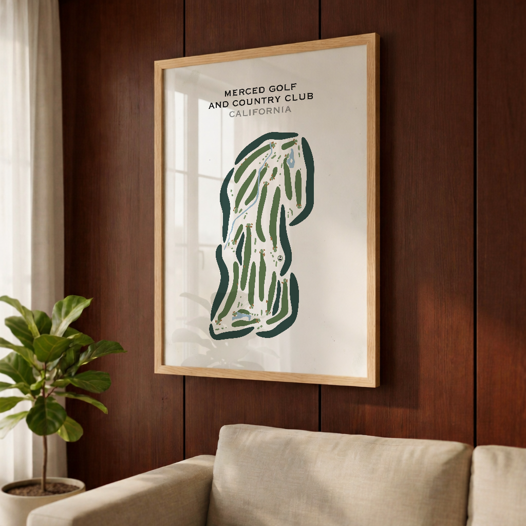 Merced Golf & Country Club, California - Printed Golf Courses