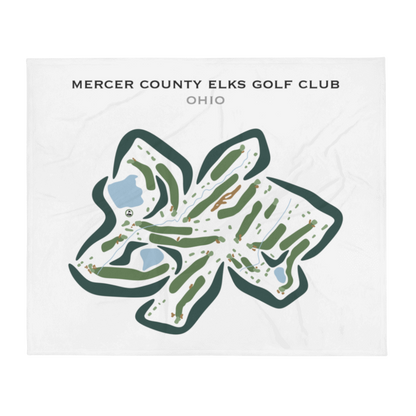 Mercer County Elks Golf Club, Ohio - Printed Golf Courses