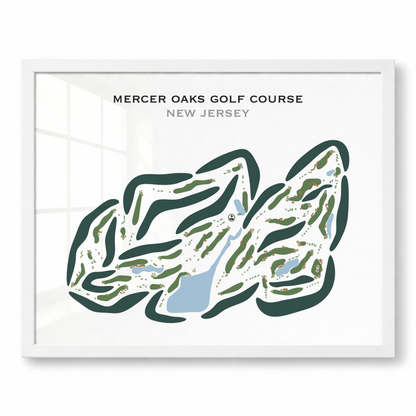 Mercer Oaks Golf Course, New Jersey - Printed Golf Courses