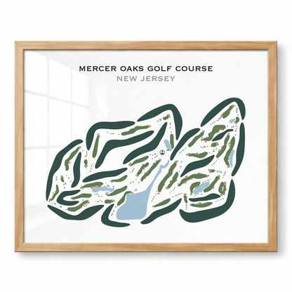 Mercer Oaks Golf Course, New Jersey - Printed Golf Courses