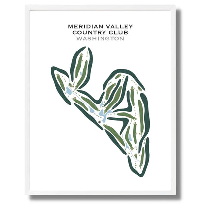 Meridian Valley Country Club, Washington - Printed Golf Courses