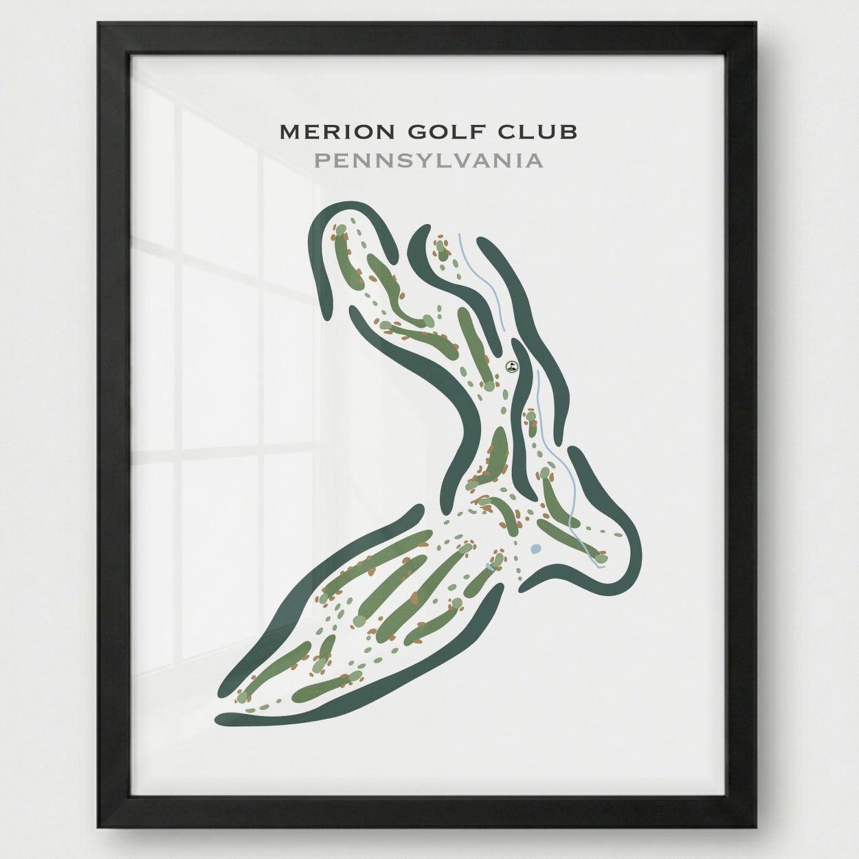 Merion Golf Club, Pennsylvania - Printed Golf Courses