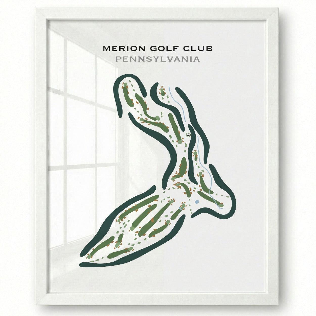 Merion Golf Club, Pennsylvania - Printed Golf Courses