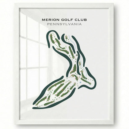 Merion Golf Club, Pennsylvania - Printed Golf Courses