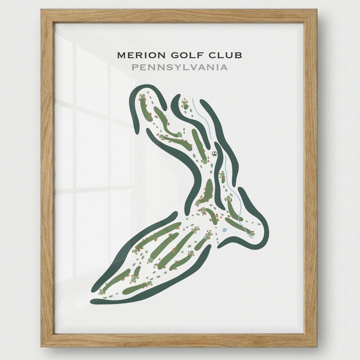 Merion Golf Club, Pennsylvania - Printed Golf Courses