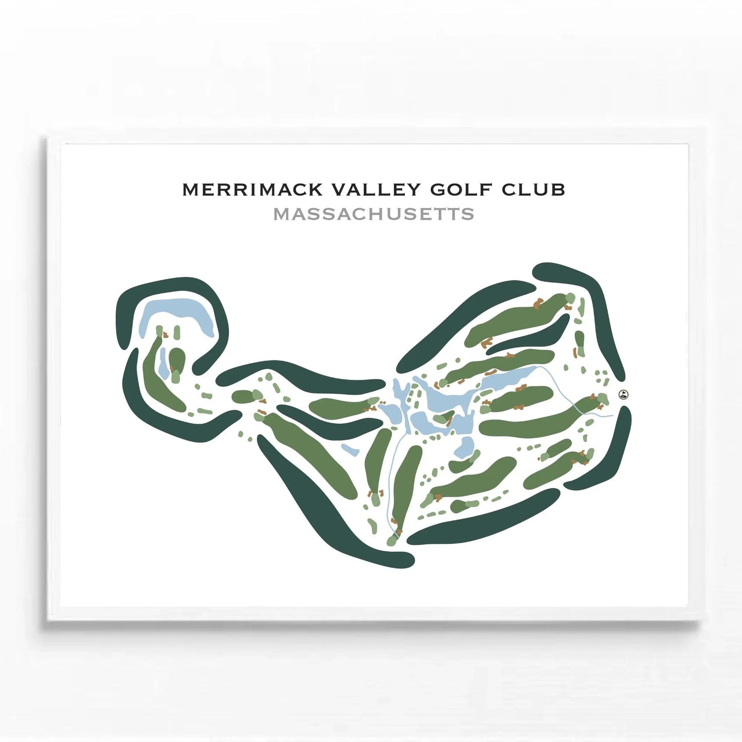 Merrimack Valley Golf Club, Massachusetts - Printed Golf Courses