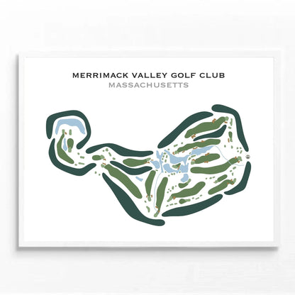 Merrimack Valley Golf Club, Massachusetts - Printed Golf Courses