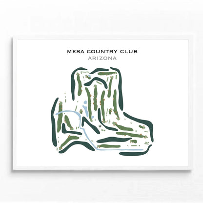 Mesa Country Club, Arizona - Printed Golf Course