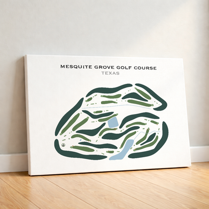 Mesquite Grove Golf Course, Texas - Printed Golf Courses