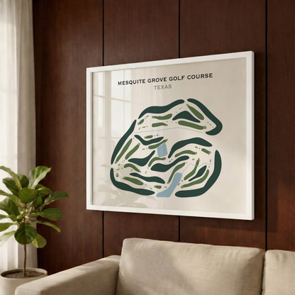 Mesquite Grove Golf Course, Texas - Printed Golf Courses