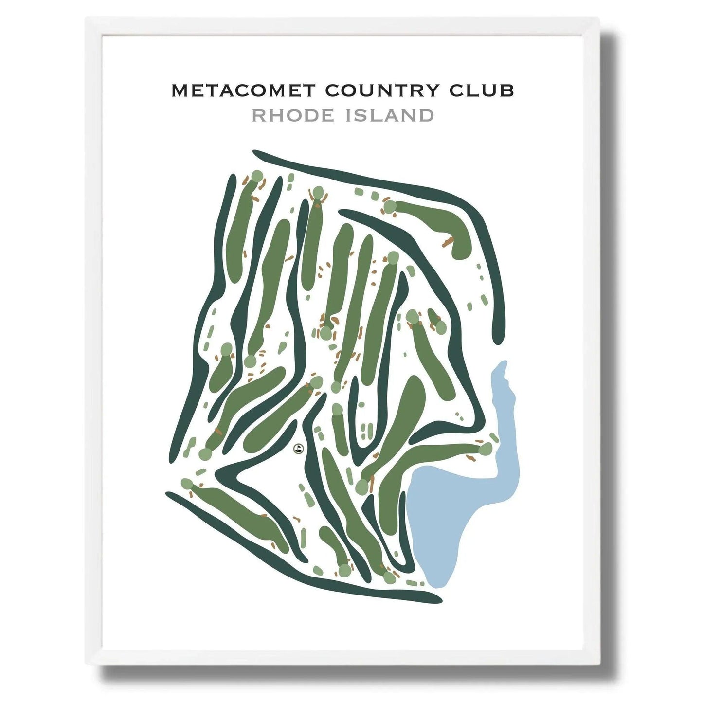 Metacomet Country Club, Rhode Island - Printed Golf Course