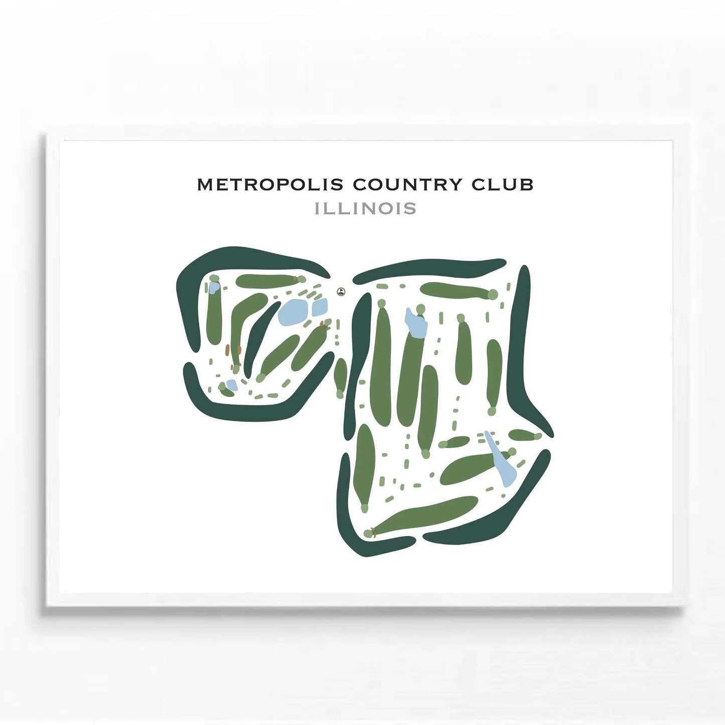 Metropolis Country Club, Illinois - Printed Golf Courses