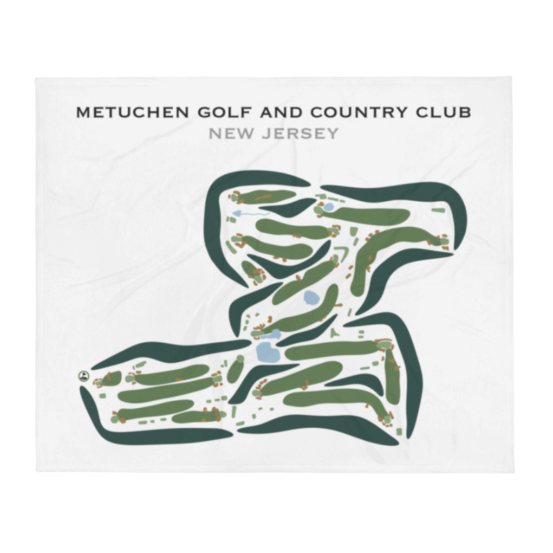 Metuchen Golf and Country Club, New Jersey - Printed Golf Courses