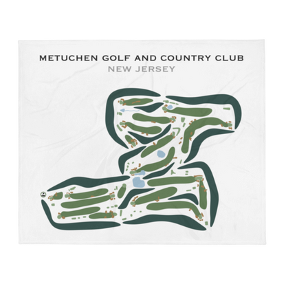 Metuchen Golf and Country Club, New Jersey - Printed Golf Courses