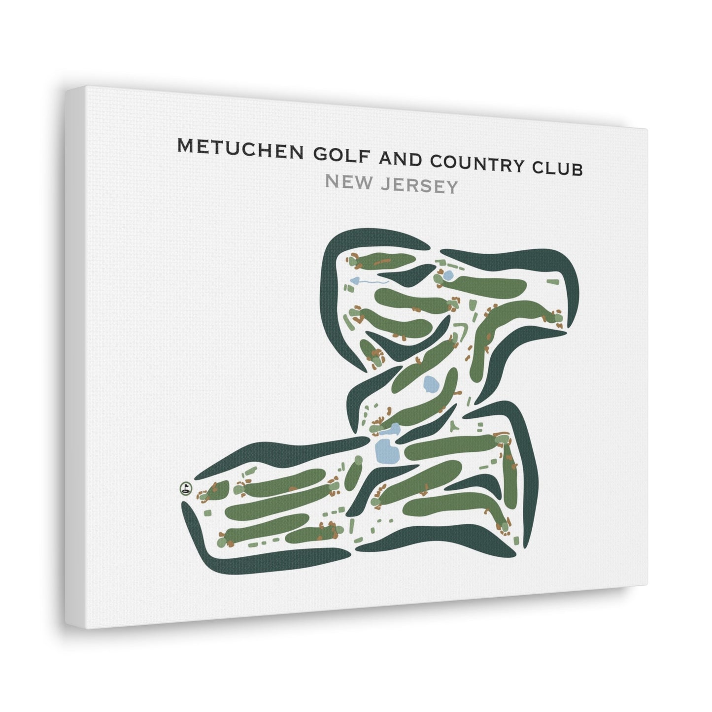 Metuchen Golf and Country Club, New Jersey - Printed Golf Courses