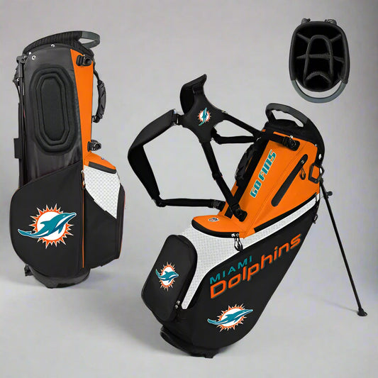 WinCraft - Miami Dolphins Back Nine Stand Golf Bag