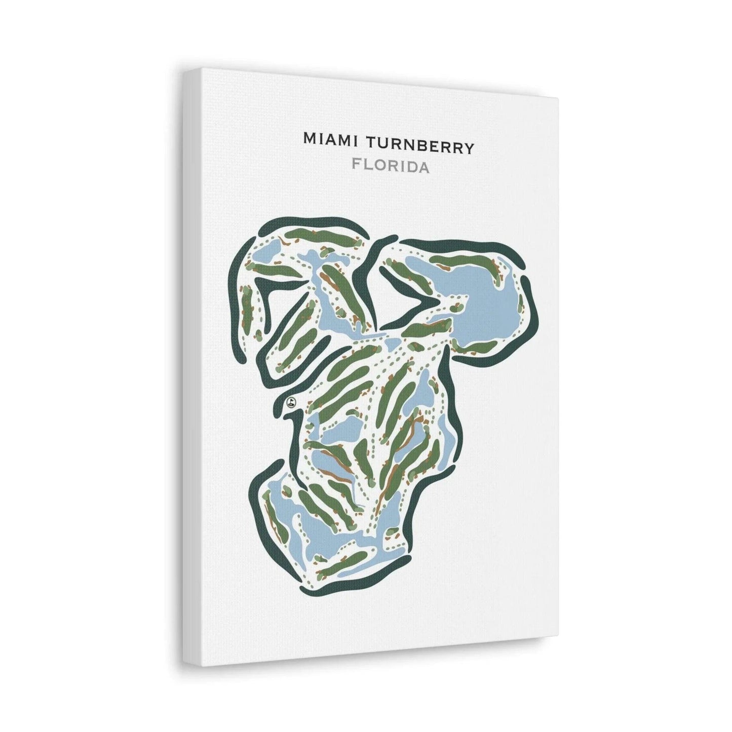 Miami Turnberry , Florida - Printed Golf Courses