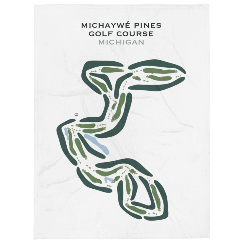 Michaywé Pines Golf Course, Michigan - Printed Golf Courses