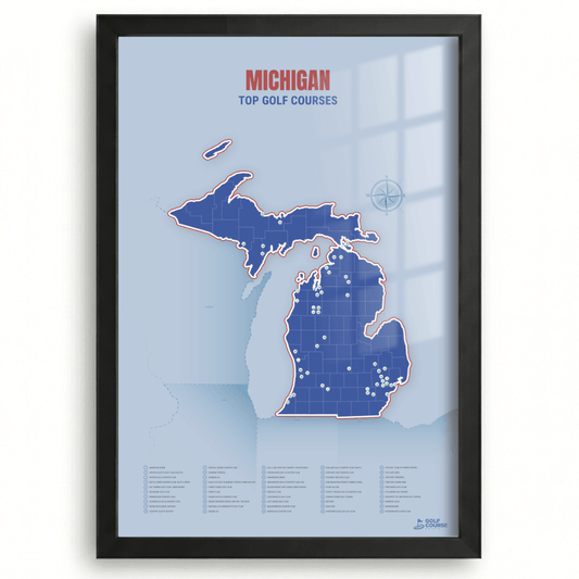 Map of Michigan Golf Courses