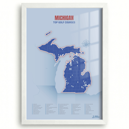 Map of Michigan Golf Courses