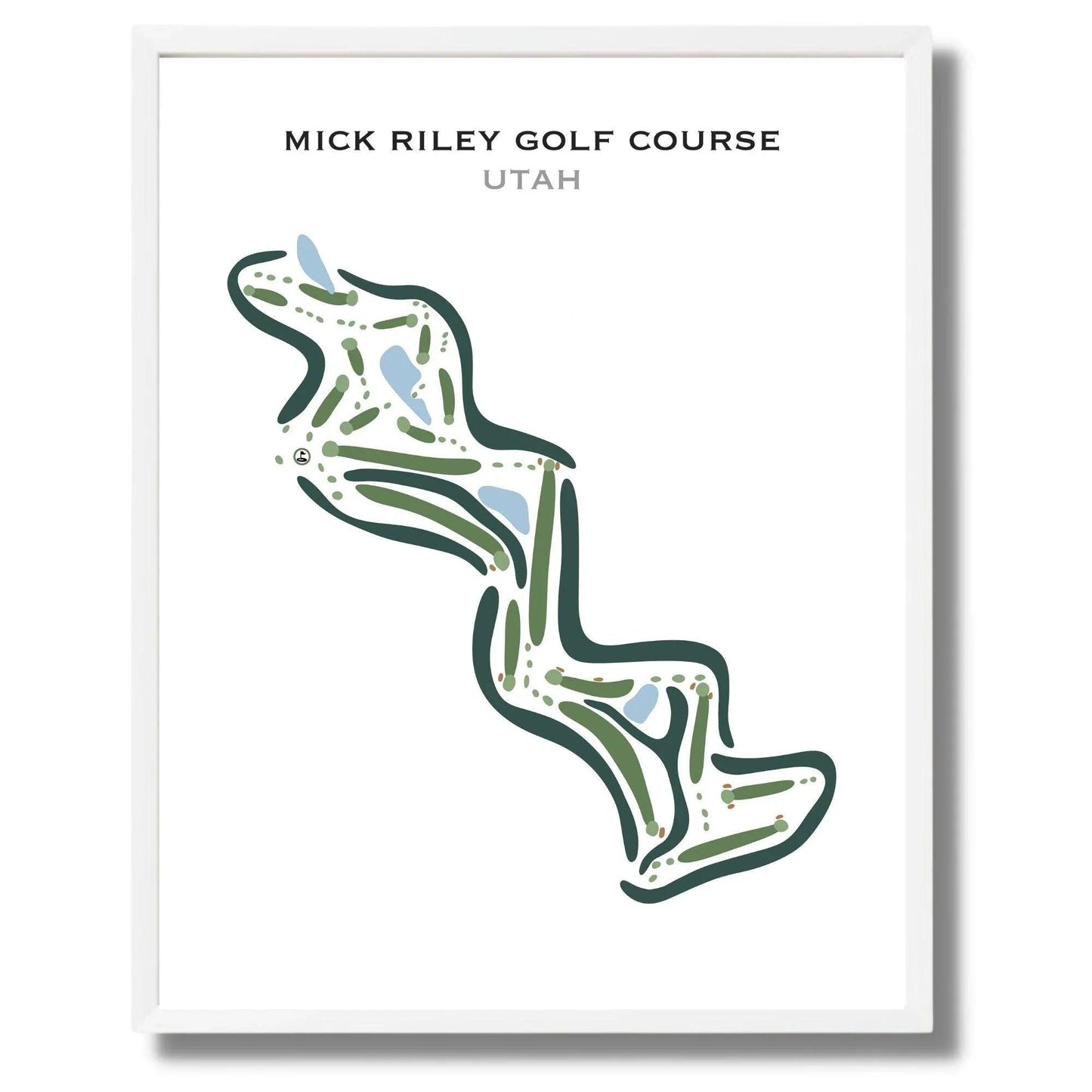 Mick Riley Golf Course, Utah - Printed Golf Courses