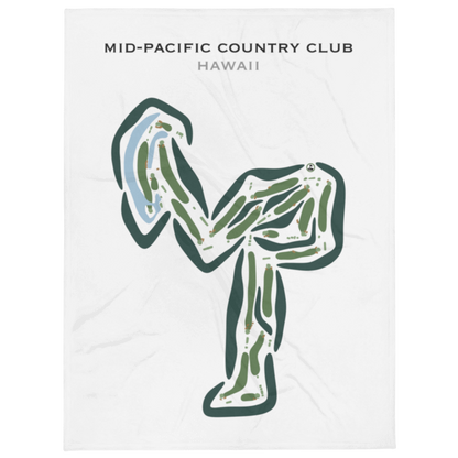 Mid-Pacific Country Club, Hawaii - Printed Golf Courses