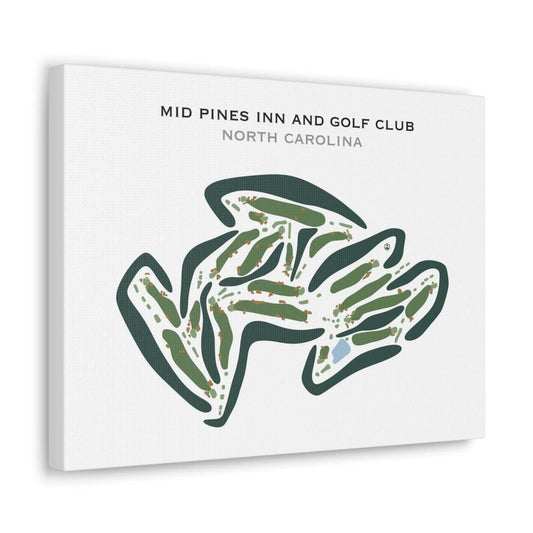 Mid Pines Inn and Golf Club, North Carolina - Printed Golf Courses