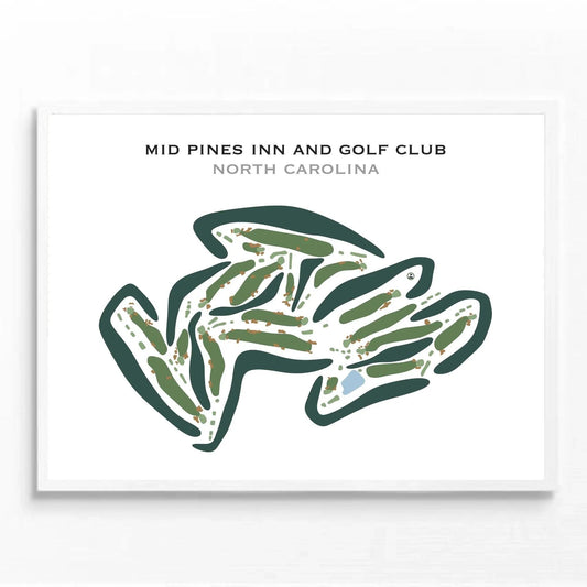Mid Pines Inn and Golf Club, North Carolina - Printed Golf Courses