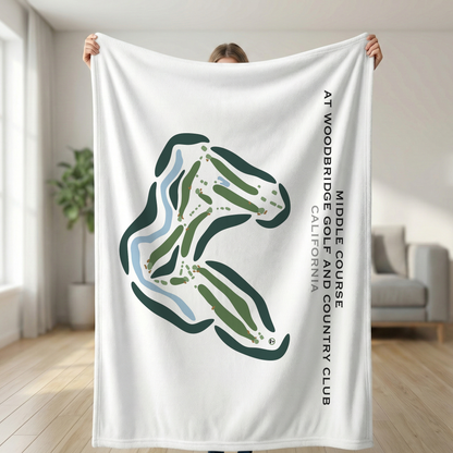 Middle Course at Woodbridge Golf & Country Club, California - Printed Golf Courses