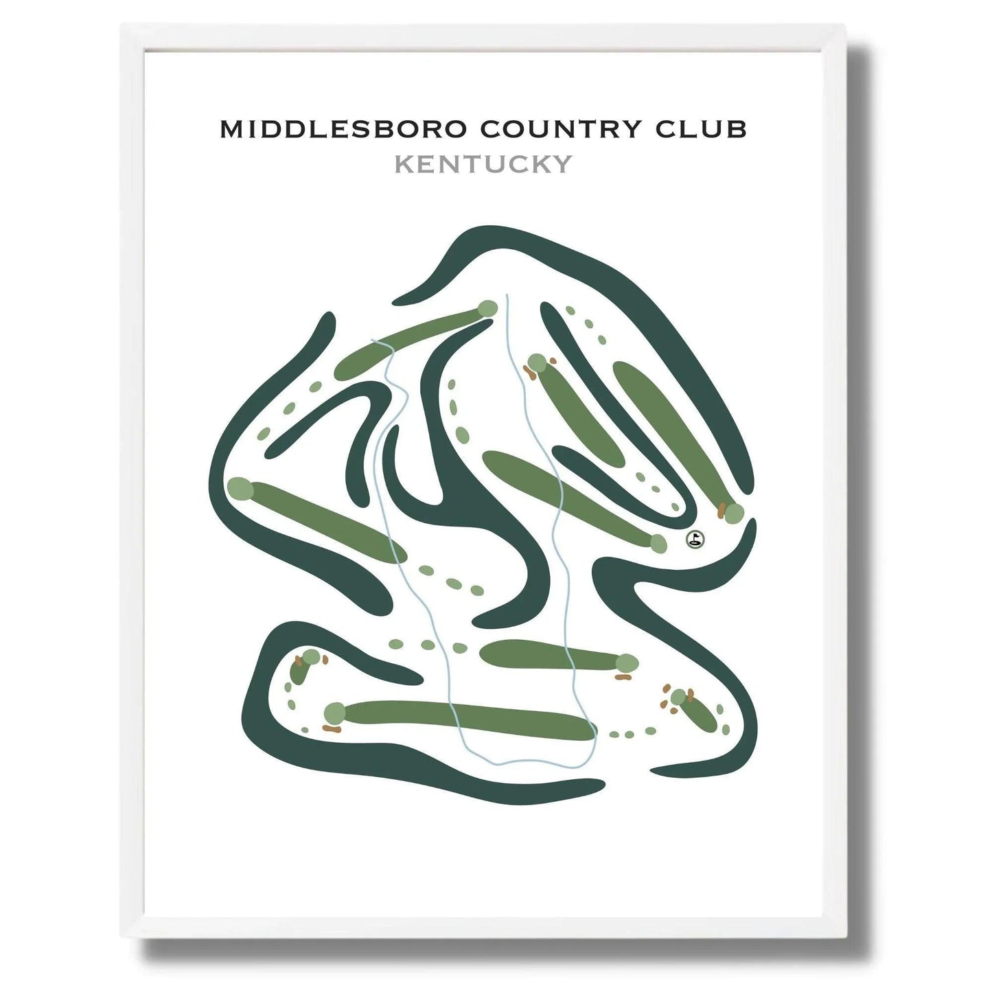 Middlesboro Country Club, Kentucky - Printed Golf Courses