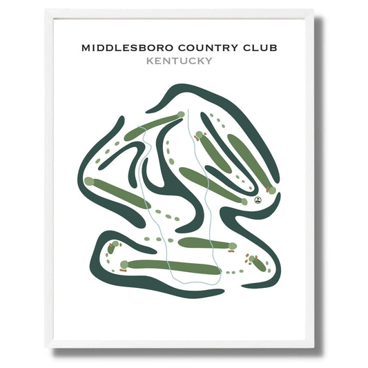 Middlesboro Country Club, Kentucky - Printed Golf Courses