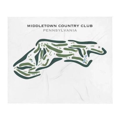 Middletown Country Club, Pennsylvania - Printed Golf Course