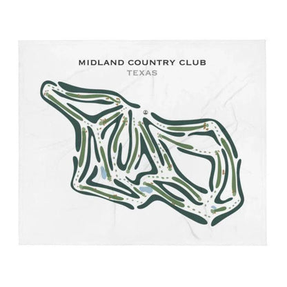 Midland Country Club, Texas - Printed Golf Courses