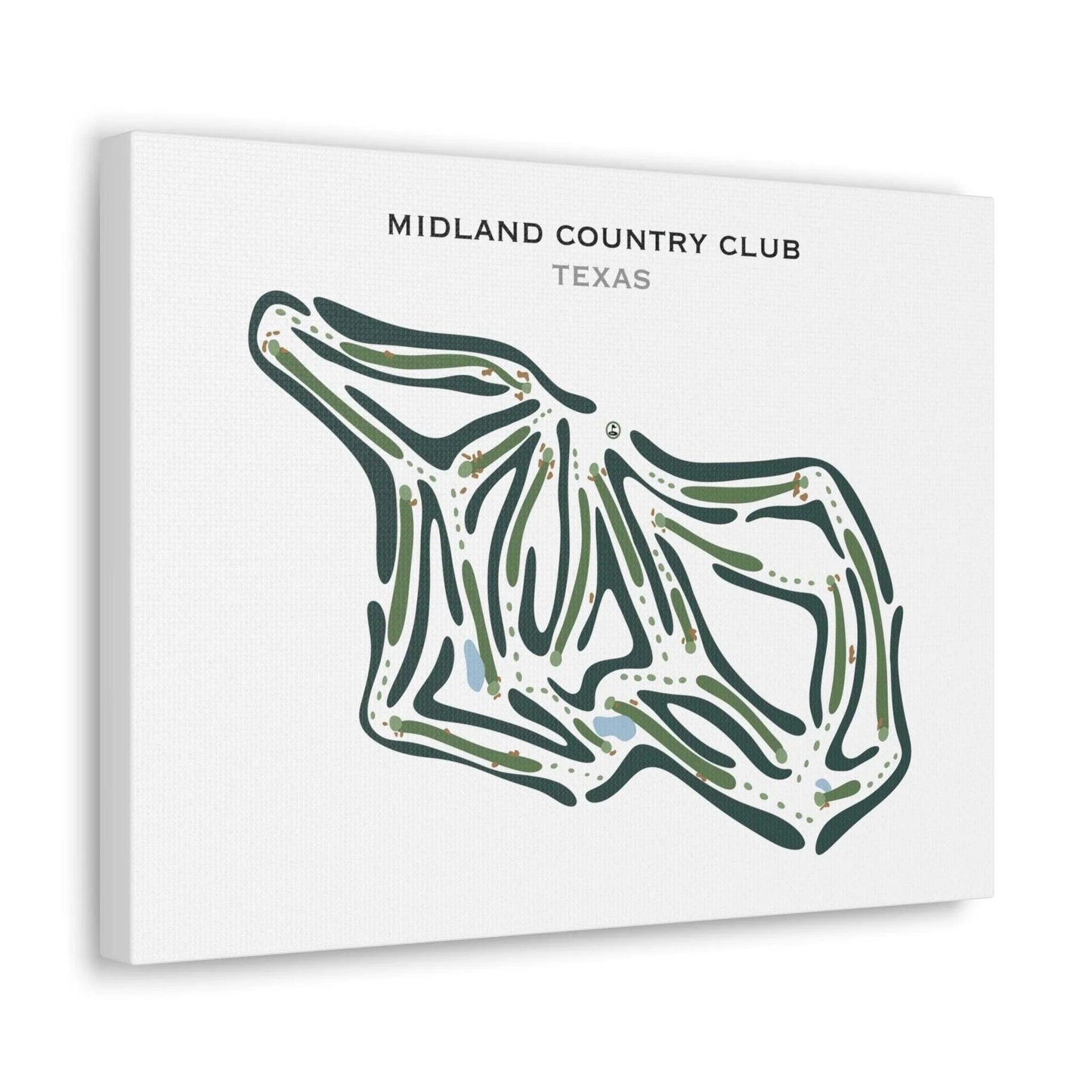 Midland Country Club, Texas - Printed Golf Courses