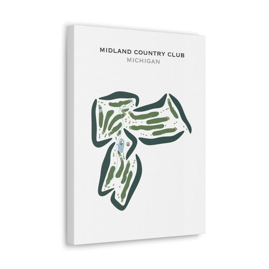 Midland Country Club, Michigan - Printed Golf Courses