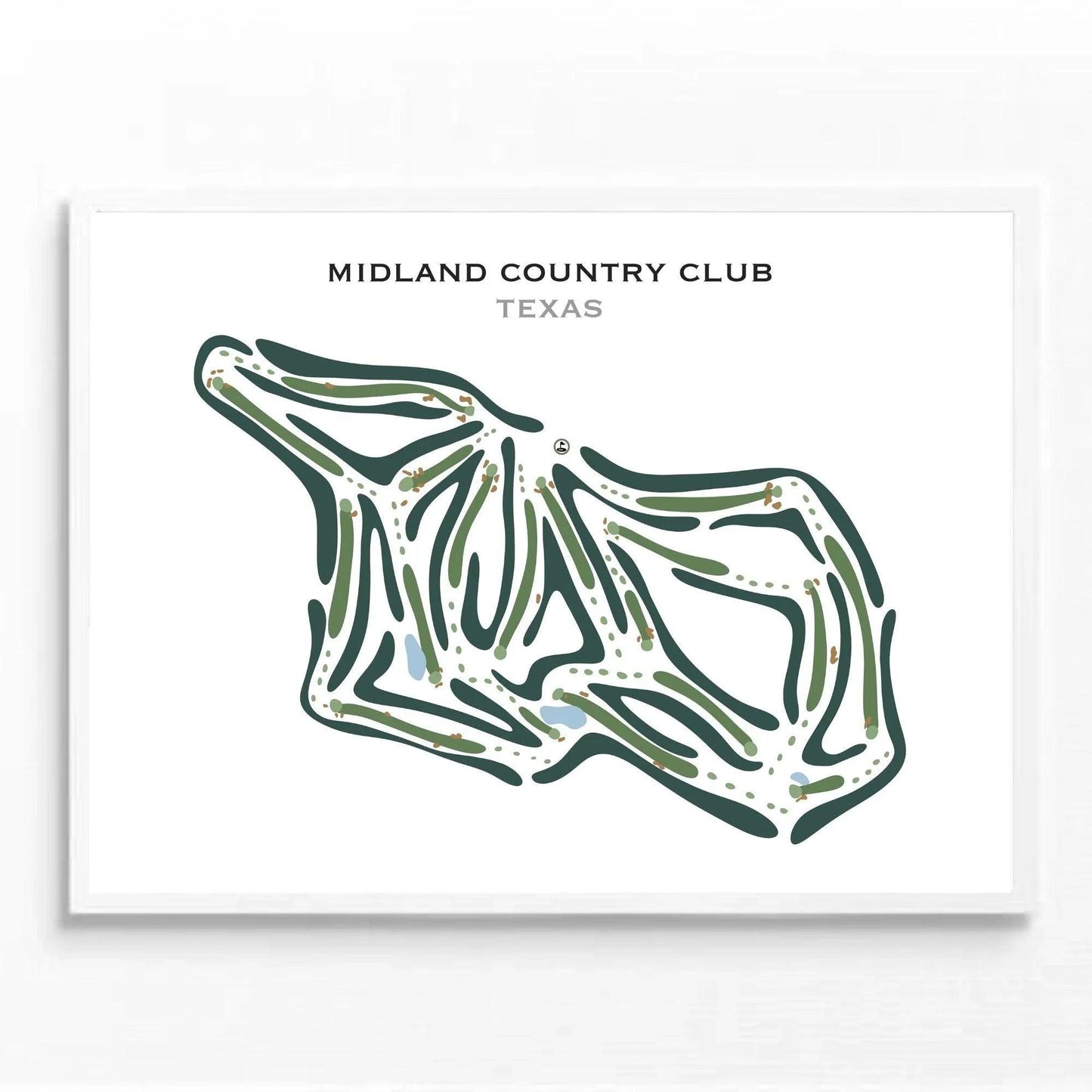 Midland Country Club, Texas - Printed Golf Courses