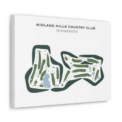 Midland Hills Country Club, Minnesota - Printed Golf Courses
