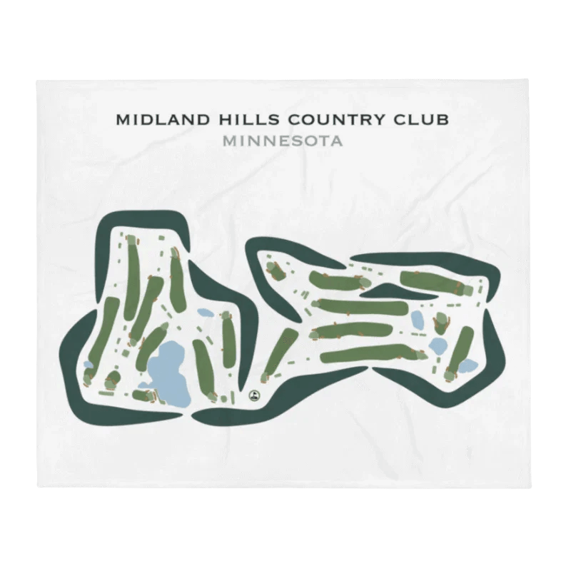 Midland Hills Country Club, Minnesota - Printed Golf Courses