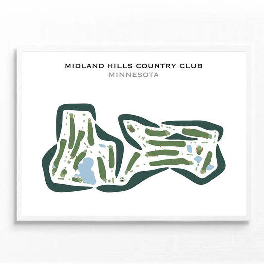 Midland Hills Country Club, Minnesota - Printed Golf Courses