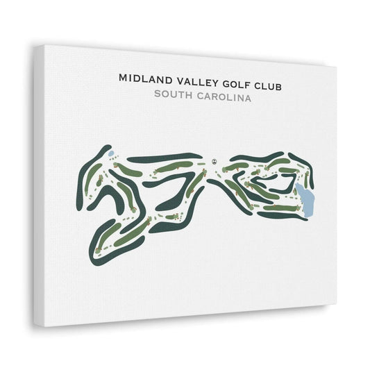 Midland Valley Golf Club, South Carolina - Printed Golf Course